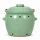 6,5 Liter Kartoffeltopf & Zwiebeltopf mit Deckel aus Steingut, 30×25×24 cm – grün, glasiert