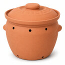 6,5 Liter Kartoffeltopf & Zwiebeltopf mit Deckel aus Steingut, 30×25×24 cm – unglasiert