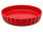 31 cm runde Backform mit Wellenrand aus Steingut - rot, glasiert