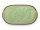 4,5 Liter Brotbackform mit Deckel und Getreidemuster aus Steingut, 38x24x15 cm – grün, glasiert