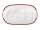 4,5 Liter Brotbackform mit Deckel und Getreidemuster aus Steingut, 38x24x15 cm – weiß, glasiert