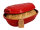 4,5 Liter Brotbackform mit Deckel und Getreidemuster aus Steingut, 38x24x15 cm – rot, glasiert