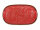 4,5 Liter Brotbackform mit Deckel und Getreidemuster aus Steingut, 38x24x15 cm – rot, glasiert