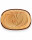 4,5 Liter Brotbackform mit Deckel und Getreidemuster aus Steingut, 38x24x15 cm – bernsteinbraun mit Farbverlauf, glasiert
