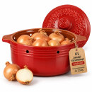 4 Liter Zwiebeltopf & Kartoffeltopf mit Deckel aus...