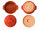 4 Liter Zwiebeltopf & Kartoffeltopf mit Deckel aus Steingut, 31,5×27×18 cm – rot, glasiert