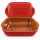 5 Liter Brotbackform eckig mit Deckel aus Steingut, 37×25×15 cm – rot, glasiert