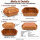 5 Liter Brotbackform mit Deckel aus Steingut, 37×25×15 cm – bernsteinbraun mit Farbverlauf, glasiert