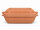 5 Liter Brotbackform mit Deckel aus Steingut, 37×25×15 cm – außen unglasiert, innen creme glasiert