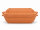 5 Liter Brotbackform mit Deckel aus Steingut, 37×25×15 cm – unglasiert