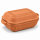 5 Liter Brotbackform mit Deckel aus Steingut, 37×25×15 cm – unglasiert