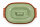 5 Liter Brotbackform oval mit Deckel aus Steingut, 38x24x15 cm - grün, glasiert