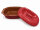 5 Liter Brotbackform oval mit Deckel aus Steingut, 41x27x13 cm - rot, glasiert