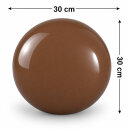 Garten Deko-Kugel, Ø 30 cm, Schokoladenbraun glänzend