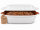 6 Liter Brotbackform – großer ovale Bräter mit Deckel aus Steingut, 43×27×16 cm, weiß glasiert