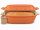 6 Liter Brotbackform – großer ovale Bräter mit Deckel aus Steingut, 43×27×16 cm, außen unglasiert, innen creme glasiert