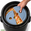Ø21 cm Fermentiergewicht aus Steingut Keramik – Beschwerungsstein für Gärtopf, Graublau