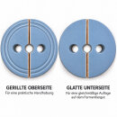 Ø23,5 cm Fermentiergewicht aus Steingut Keramik – Beschwerungsstein für Gärtopf, Graublau