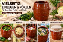 10 Liter Keramikfass – zum Einlegen, Pökeln und Fermentieren, braun