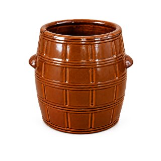 5 Liter Keramikfass – zum Einlegen, Pökeln und Fermentieren, braun